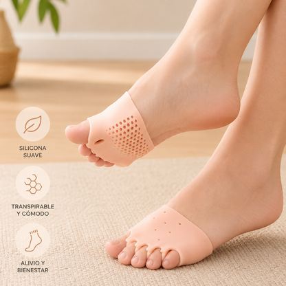 Kit Completo de Confort para Pies – Protector de Talón + Separador de Dedos